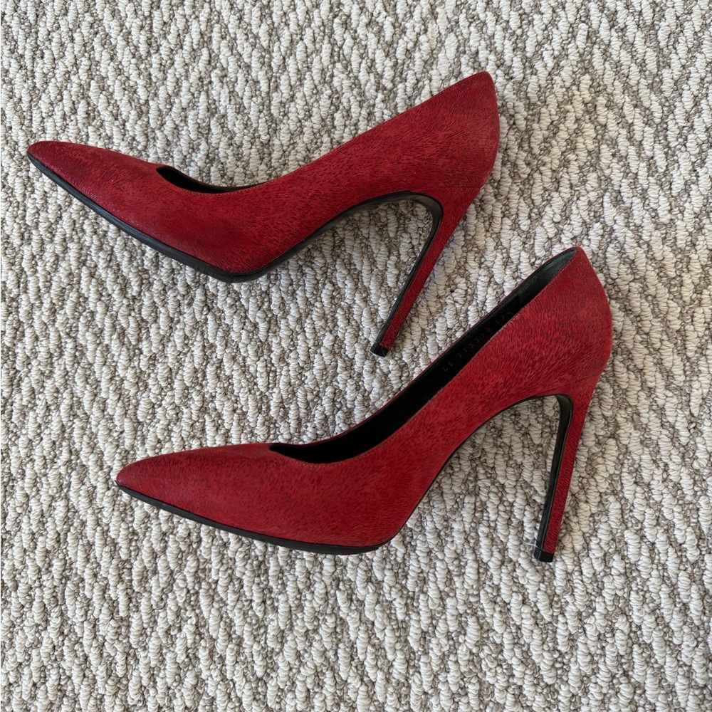 Saint Laurent Red Women's Heels - Picture 3 of 7